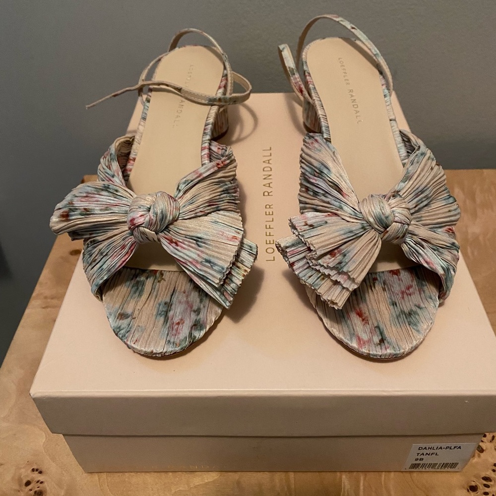 Loeffler Randall Dalia Sandals Floral Bow